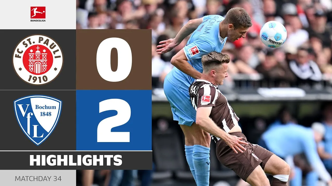 ST. Pauli – VFL Bochum | Faits saillants | Matchday 34 – Bundesliga 2024/25