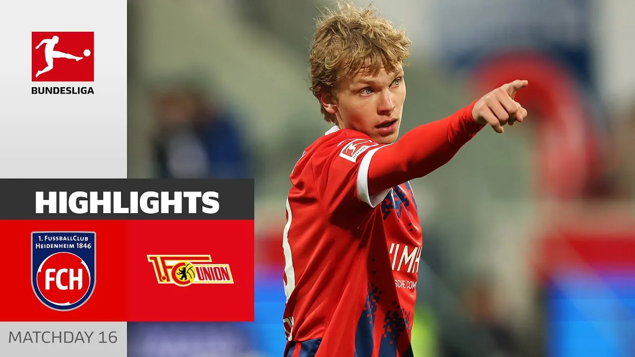 Heidenheim bat l’Union décimée ! | 1. FC Heidenheim 1846 – 1. FC Union Berlin 2-0 | Points forts