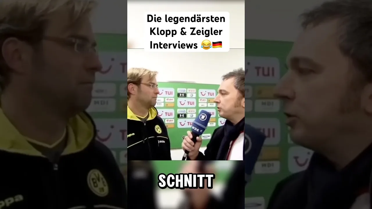 Die legendärsten Klopp & Zeigler Interviews 😂🇩🇪 #klopp #jürgenklopp #zeigler #wdr #bundesliga
