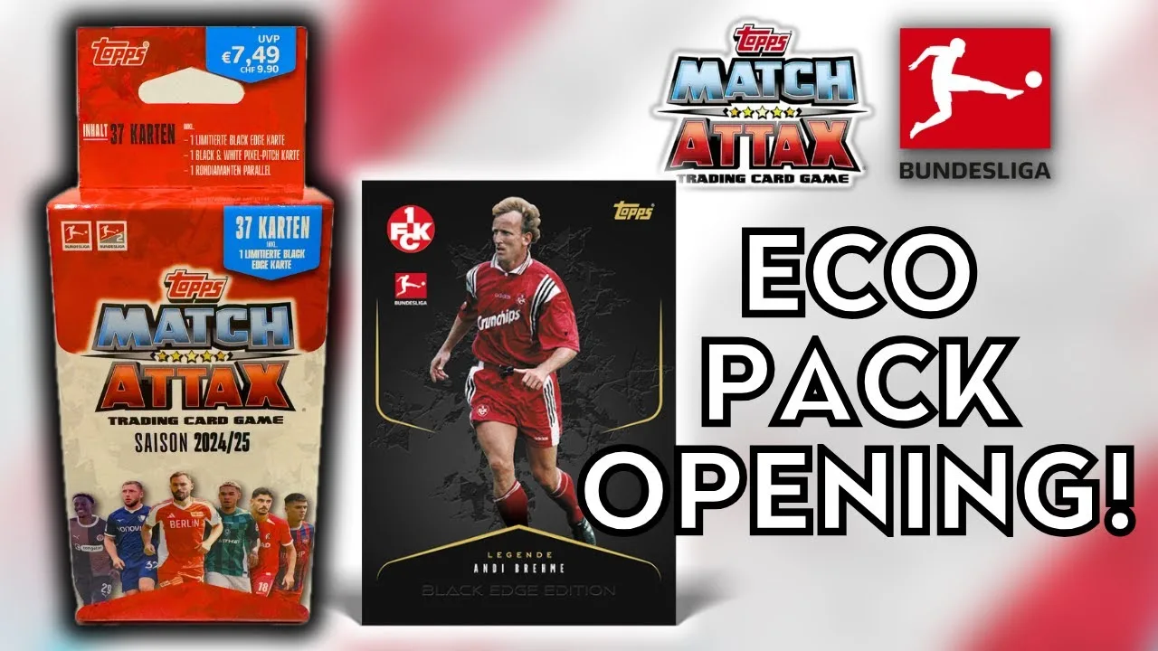 PARALLÈLES DE DIAMANT BRUT ET CARTES À BORD NOIR ! | OUVERTURE DU PACK ECO TOPPS MATCH ATTAX BUNDESLIGA 2024/25