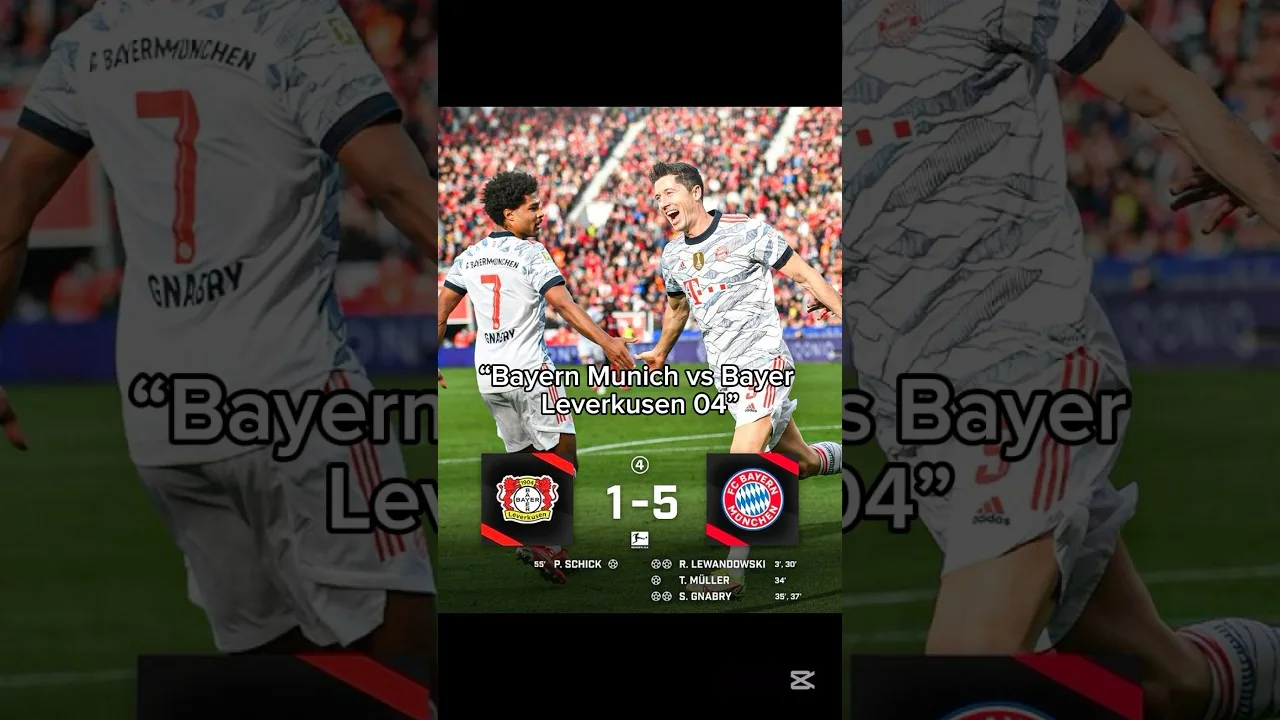 Bayern Munich vs Bayer 04 #football #ucl #bundesliga #bayer04leverkusen #bayermunchen