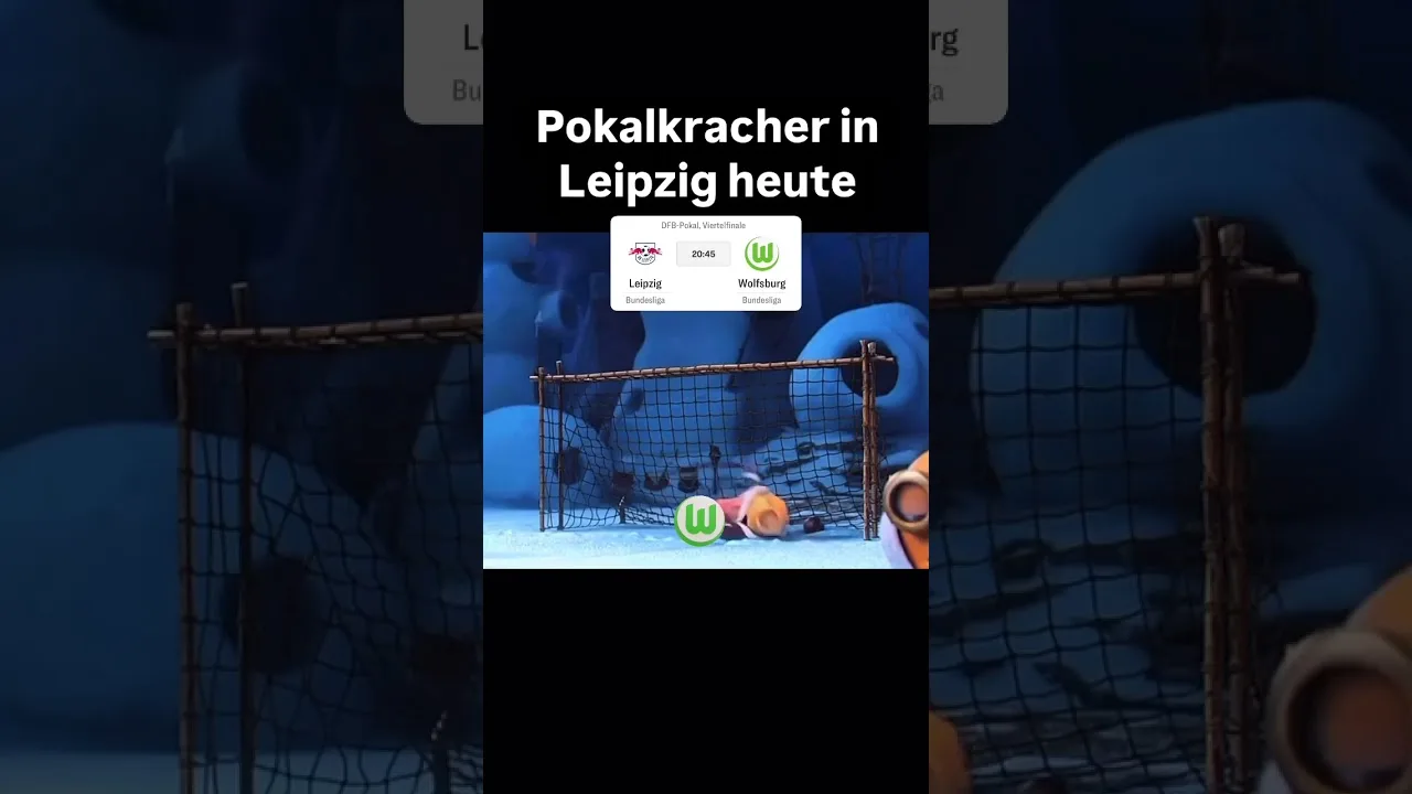 Wird ein geiles Spiel🤣 #bundesliga #pokal #viertelfinale #dfb #leipzig #wolfsburg #fyp #shorts