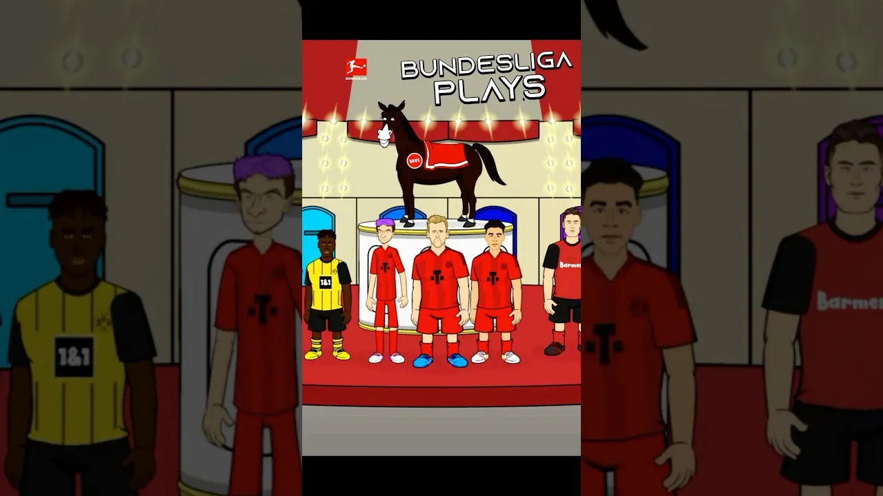 MINGLE! Bundesliga plays Squid Game. Watch full cartoon on @bundesliga #football #footballshorts