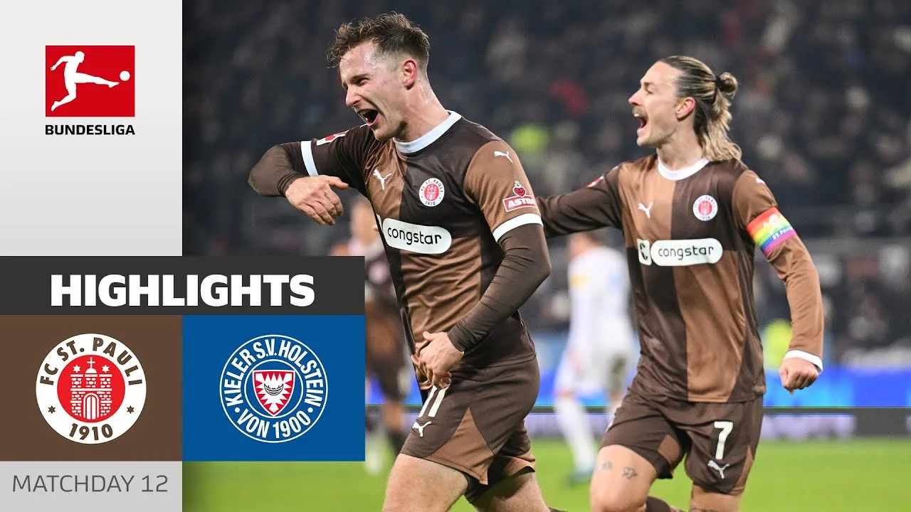 St. Pauli Collectez 3 points bien mérités | FC St.Pauli – Holstein Kiel 3-1 | Faits saillants | Bundesliga