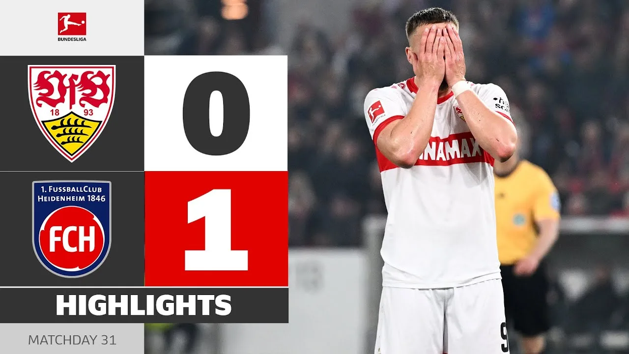 Choc tardif pour Stuttgart | VFB Stuttgart – Heidenheim | Faits saillants | Matchday 31 – Bundesliga 24/25