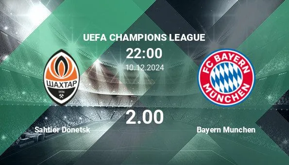 Shakhtar Donetsk vs Bayern Munich, pronostics UEFA C…