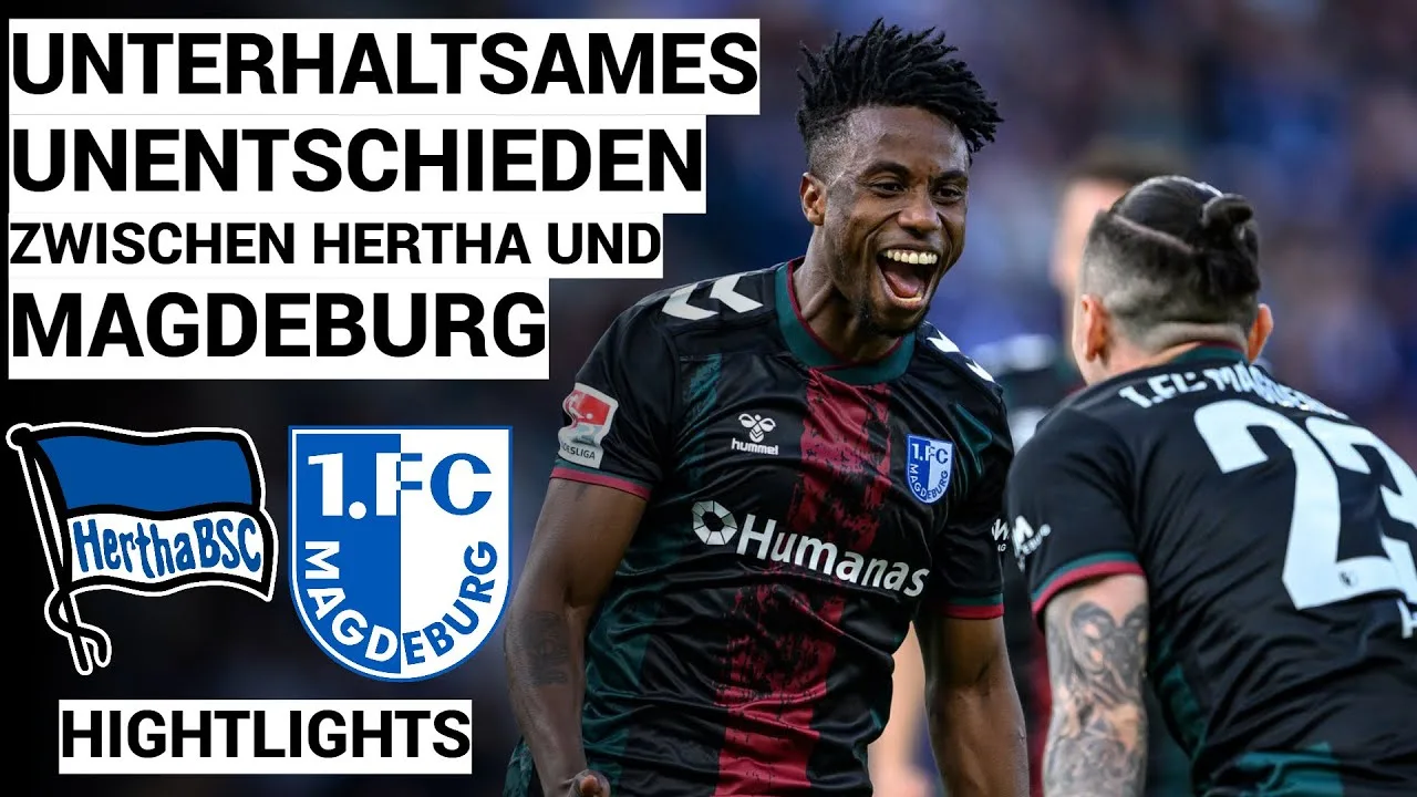 HERTHA BSC – 1. FC Magdeburg | 1: 1 | Hightlights | 2. Bundesliga, matchdi 31 2024/25