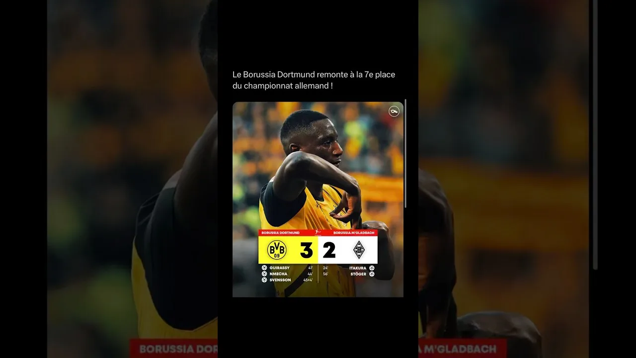 React au 3-2 de Dortmund #dortmund #bundesliga #football #react #reaction