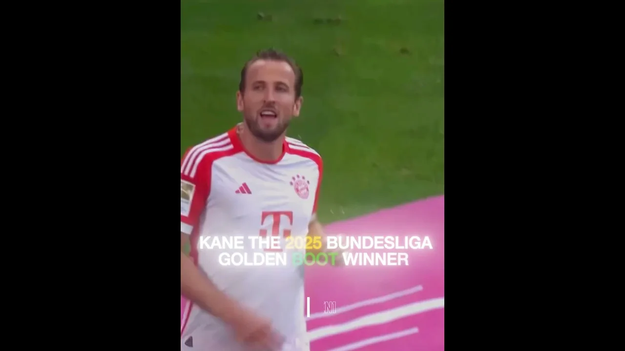 Kane wins the golden boot scoring 26 goals for Bayern munich 2024/25 #bundesliga