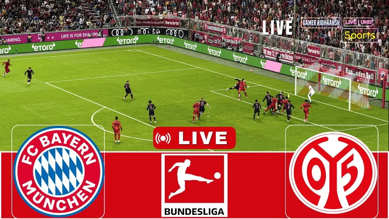 Live 🔴 Bayern Munich vs Mainz | Bundesliga 2024/25 | Match en direct aujourd’hui | Diffusion en direct