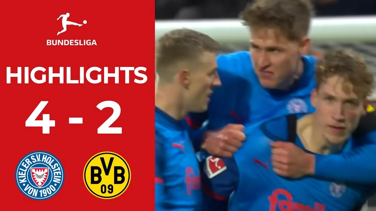 Holstein Kiel contre Borussia Dortmund (4-2) | Bundesliga 2025 | Jouez les moments forts aujourd’hui !