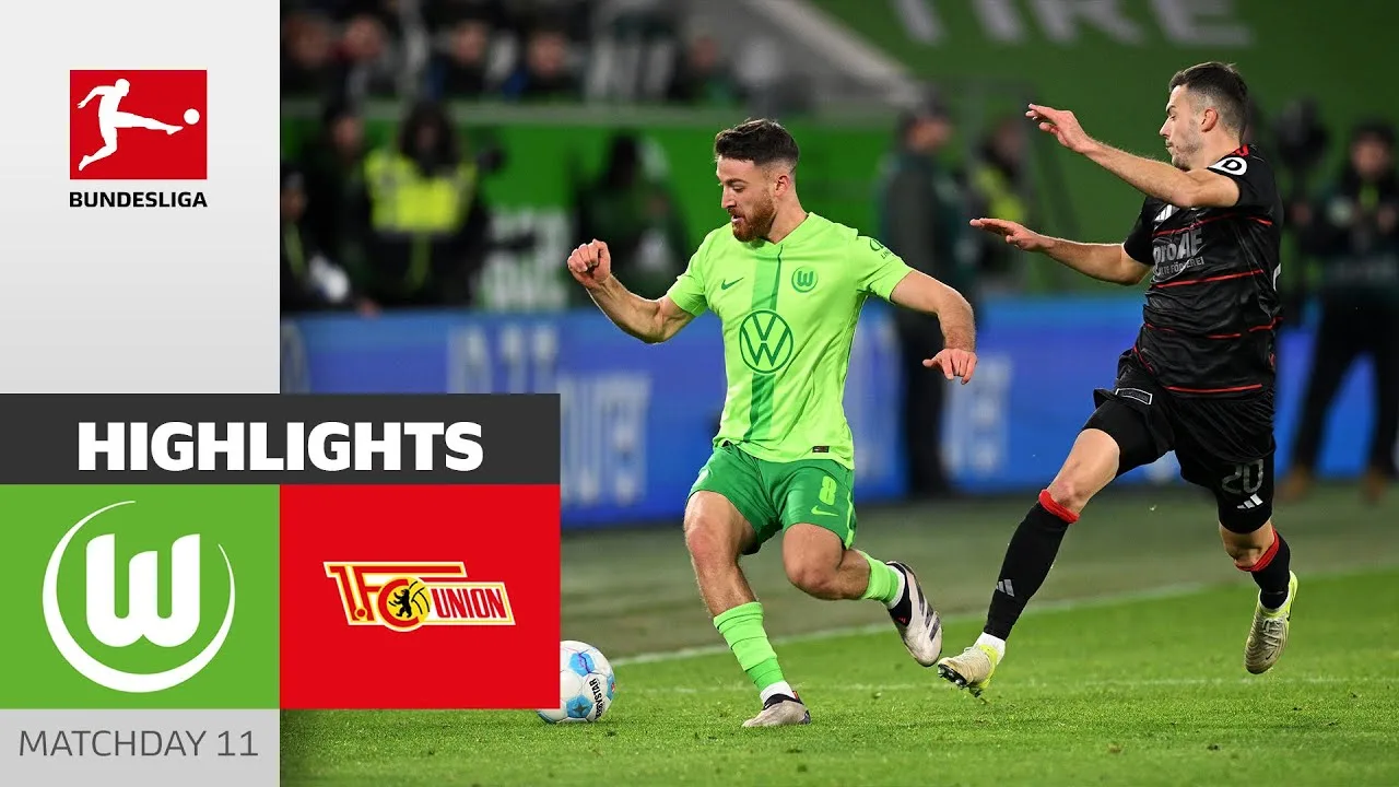 Wolfsburg avec une victoire serrée ! | VfL Wolfsbourg – 1. FC Union Berlin 1-0 | Faits saillants | Bundesliga 24/25