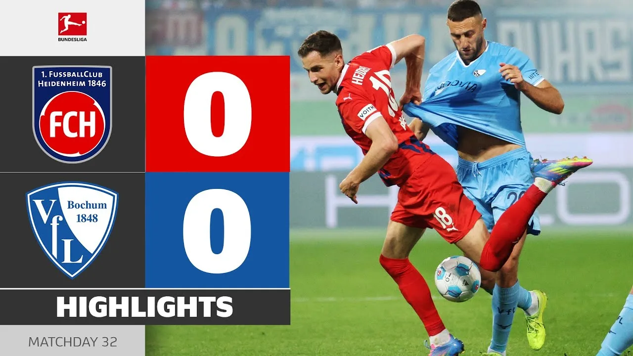 Thriller de relégation! | Heidenheim – VFL Bochum | Faits saillants | Matchday 32 – Bundesliga 2024/25