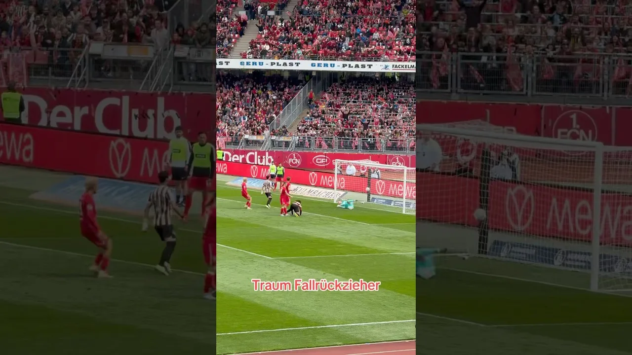 1.FC Nürnberg vs Elversberg Traumtor Fallrückzieher #bundesliga #1fcnürnberg #goal #soccer #dfb