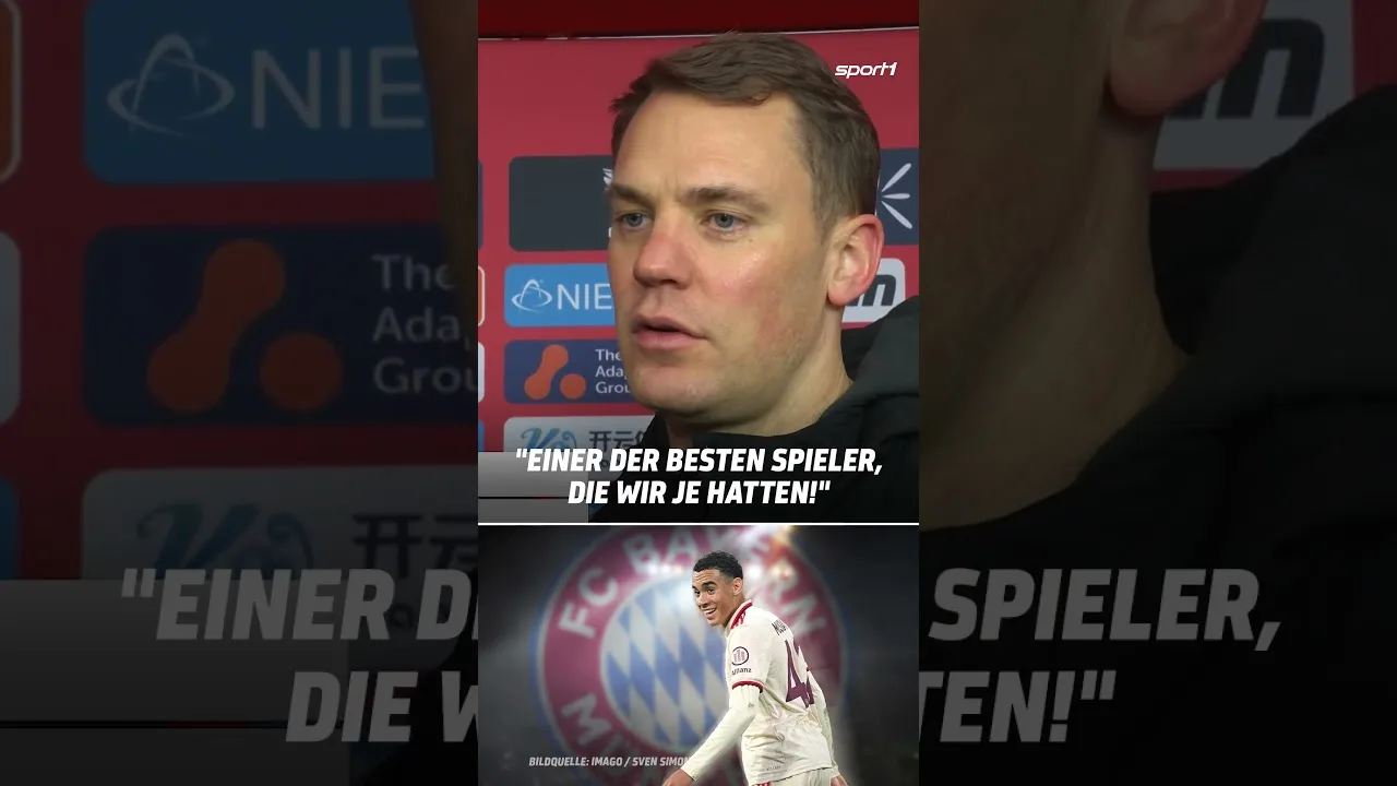 Die Vertragsverlängerung von Musiala lässt Neuer in höchsten Tönen den Mittelfeldspieler loben!🍾