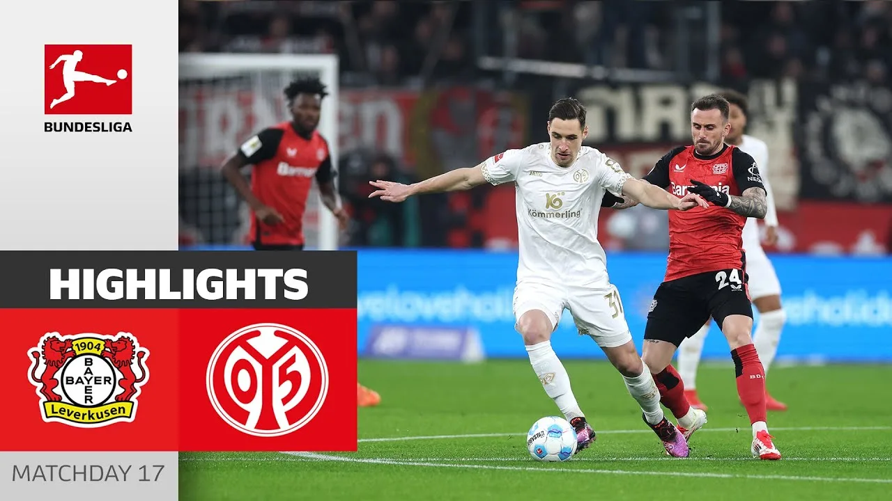 Le coup franc incroyable de Grimaldos le remporte ! | Bayer 04 Leverkusen – 1. FSV Mayence 05 1-0 | Points forts