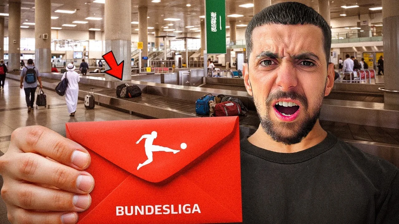 Une invitation est venue de @ Bundesliga, j’ai eu un gros problème, donc l’aéroport 😣😥