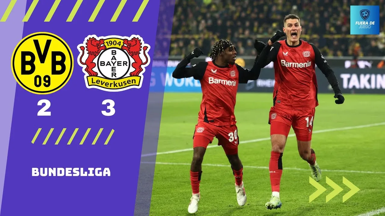 BORUSSIA DORTMUND vs BAYER LEVERKUSEN EN LIVE 🔴 BUNDESLIGA 🏆