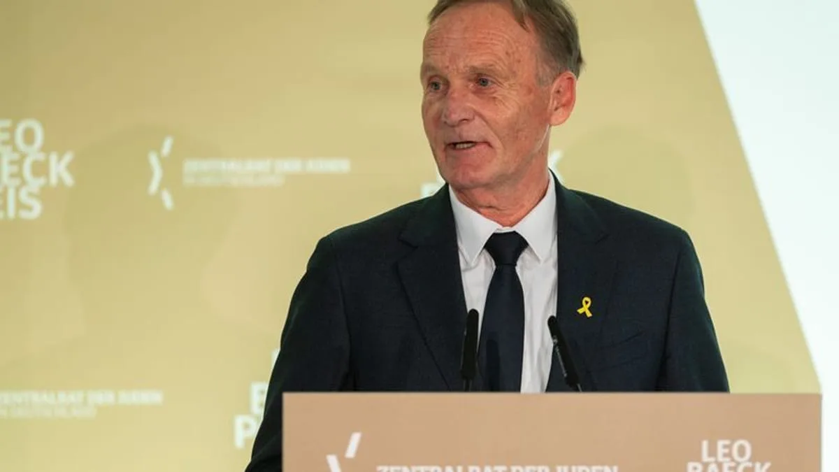 Hans-Joachim Watzke reçoit le prix Leo Baeck