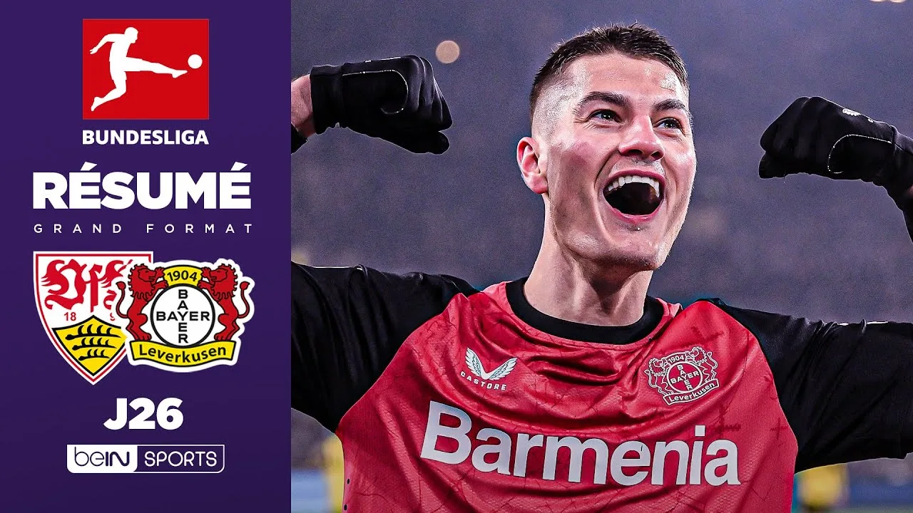 Résumé : Le Bayer Leverkusen renverse Stuttgart dans le THRILLER DE L’ANNÉE ! Festival de buts !