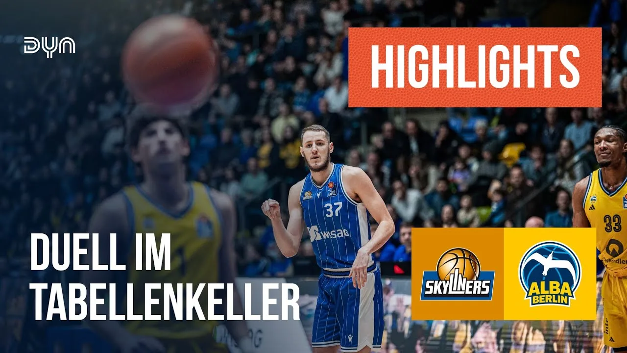 Temps forts : SKYLINERS Francfort – ALBA BERLIN (Saison 2024/25) | easyCredit Basketball Bundesliga
