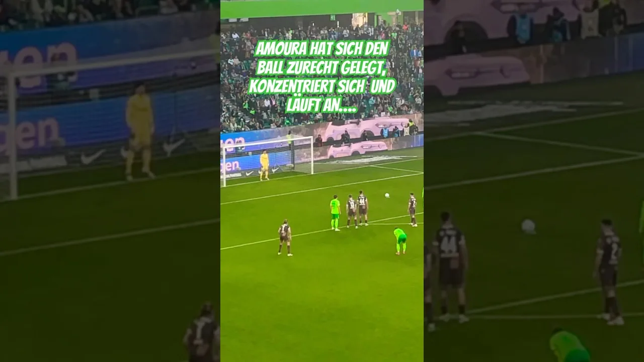Amoura de VFL Wolfsburg tire un 911 contre St. Pauli #s shorts #Penalty #shots à la 70e minute