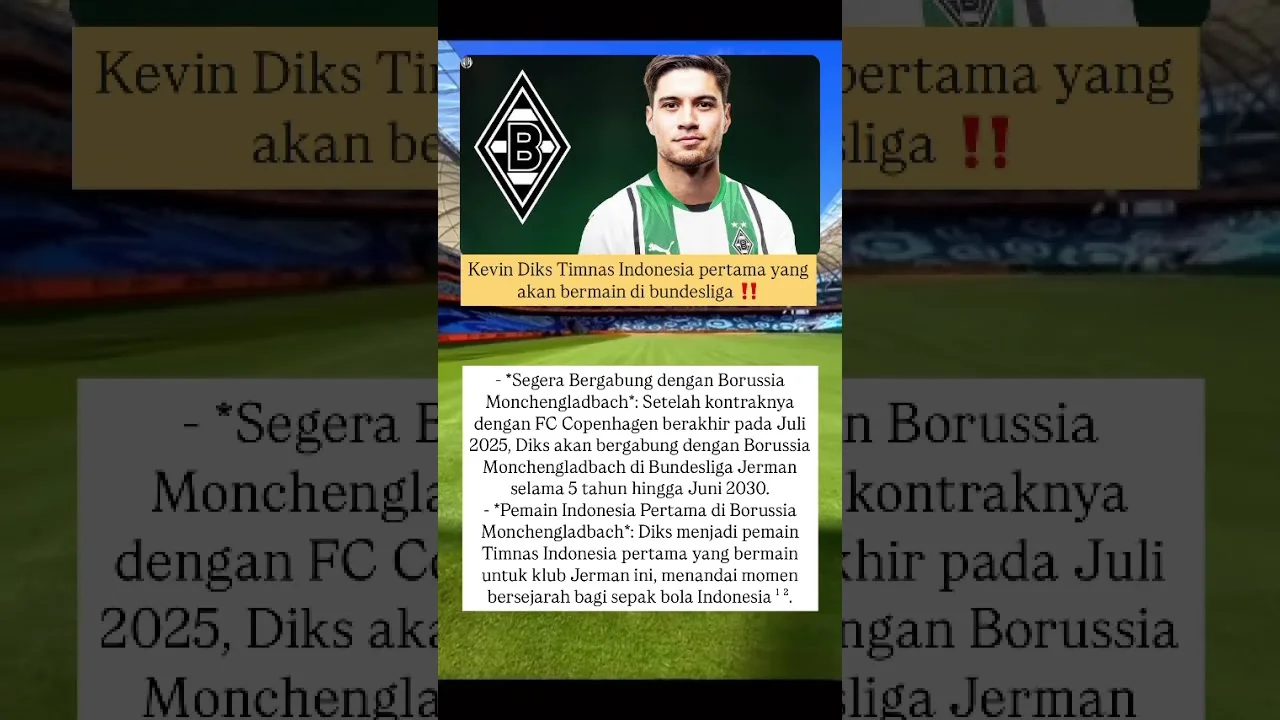 Pemain timnas indonesia pertama yang bermain di bundesliga #timnasindonesia #kevindiks #bundesliga
