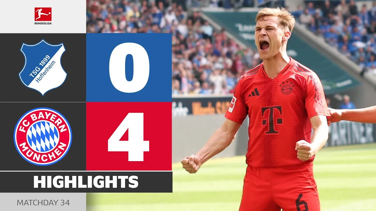 Quelle façon de terminer la saison! | Hoffenheim – FC Bayern | Faits saillants | Matchday 34 – Bundesliga 24/25