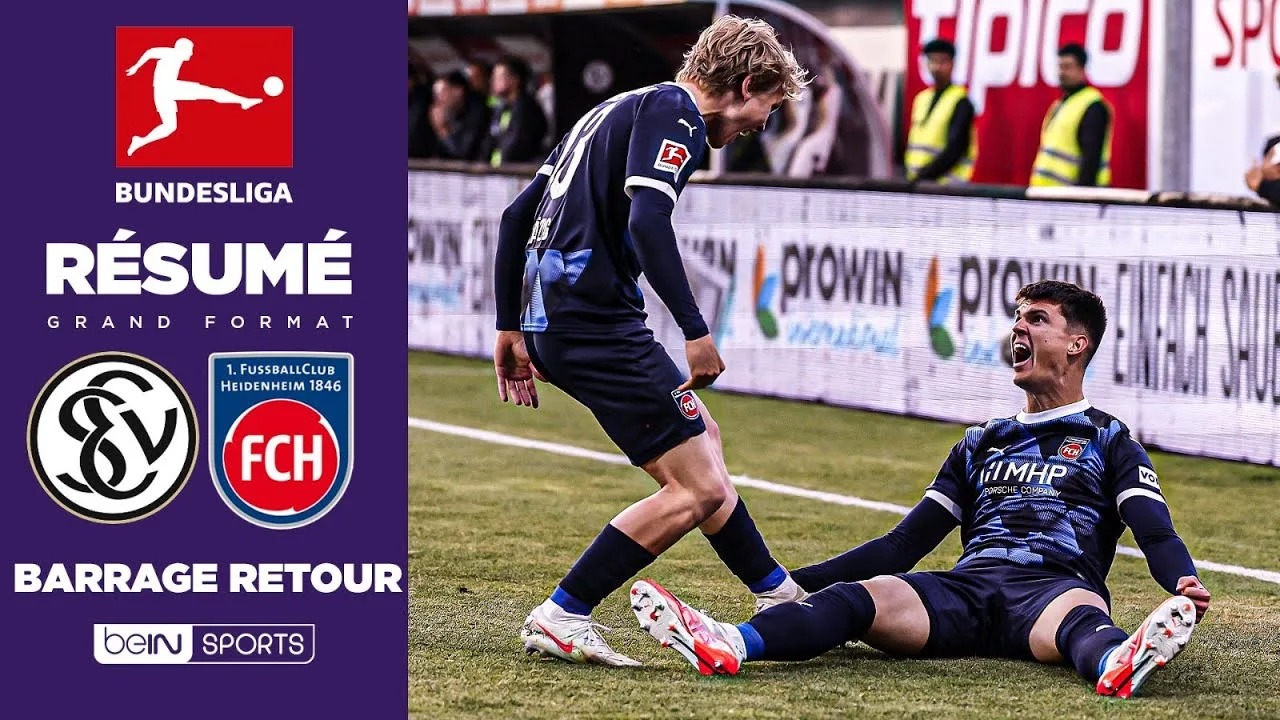 Résumé : Heidenheim se MAINTIENT en Bundesliga dans un SCENARIO fou ! Terrible pour Elversberg !