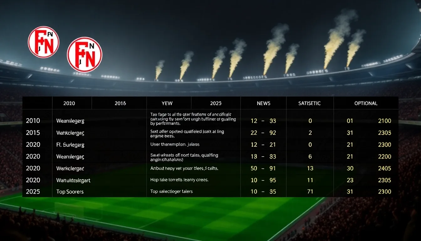 Tout savoir sur le FC Nuremberg : résultats, actualités et statistiques 2025