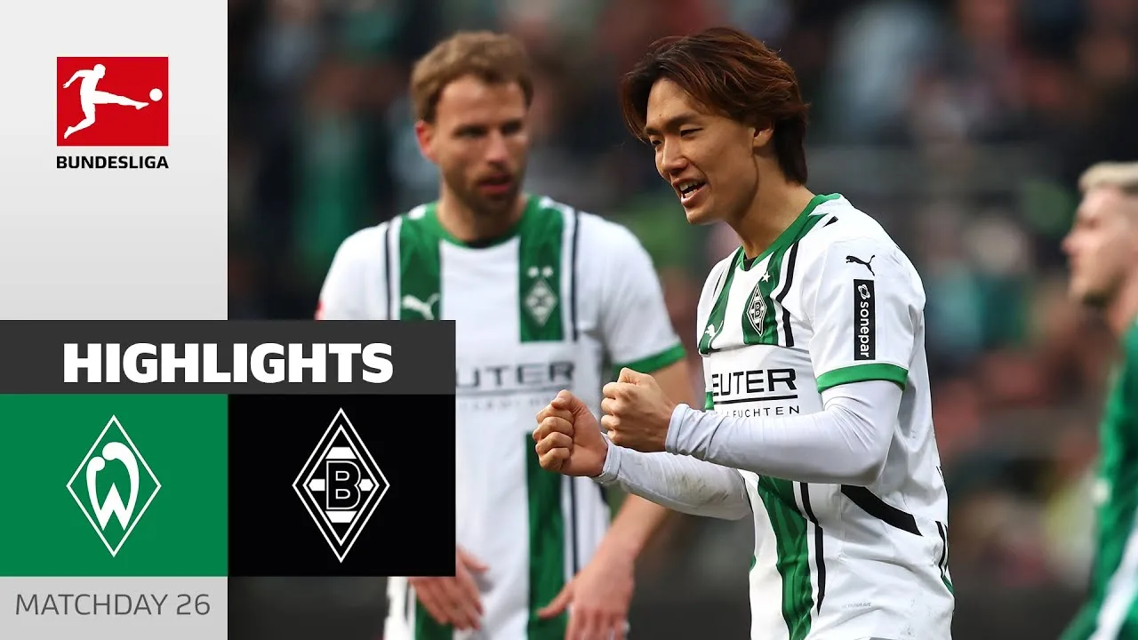 Hattrick-Hero Pléa! | Sv Werder Brême – Borussia M’gladbach 2-4 | Faits saillants | MD 26 – BL 2024/25