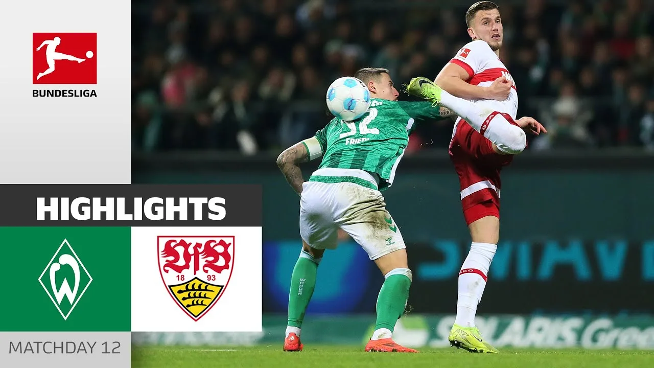 Stuttgart gagne un point en retard ! | Werder Brême – VfB Stuttgart 2-2 | Faits saillants | MD12 – Bundesliga