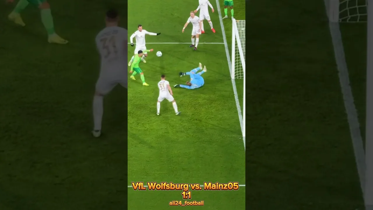Vfl Wolfsburg vs. Mainz05 1: 1 #fsv #fsvmainz05 #vflwolfsburg #bundesliga