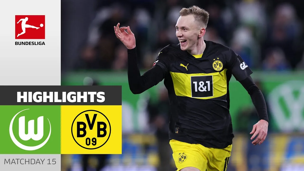 Première victoire à l’extérieur ! | VfL Wolfsbourg – Borussia Dortmund | Faits saillants | 15e journée – Bundesliga 2024/25