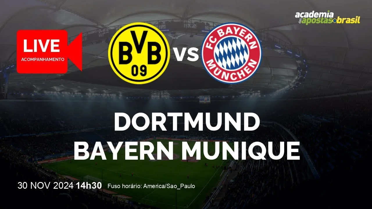 DORTMUND X BAYERN MUNICH EN DIRECT | ALLEMAGNE – BUNDESLIGA – TOUR 12 | NARRATION