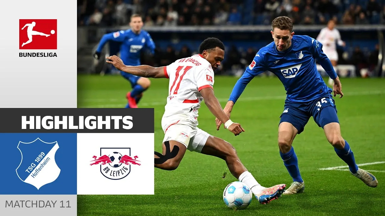 Un but tardif change la donne ! | TSG Hoffenheim – RB Leipzig 4-3 | Faits saillants | MD11 – Bundesliga