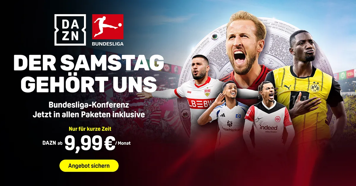 Dazn propose la conférence Bundesliga dans tous les packages sans coût supplémentaire avec une nouvelle offre de lève-tôt de 9,99 €