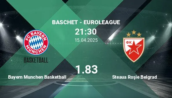 BACKET-BASKELL BACKERN MUNICH VS STEAUA ROSIE BELGRADE, PONTUR …