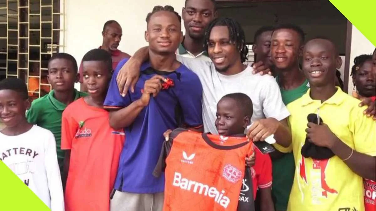 Jérémie Frimpong : la star du Bayer Leverkusen fait un don au foyer pour enfants d’Osu