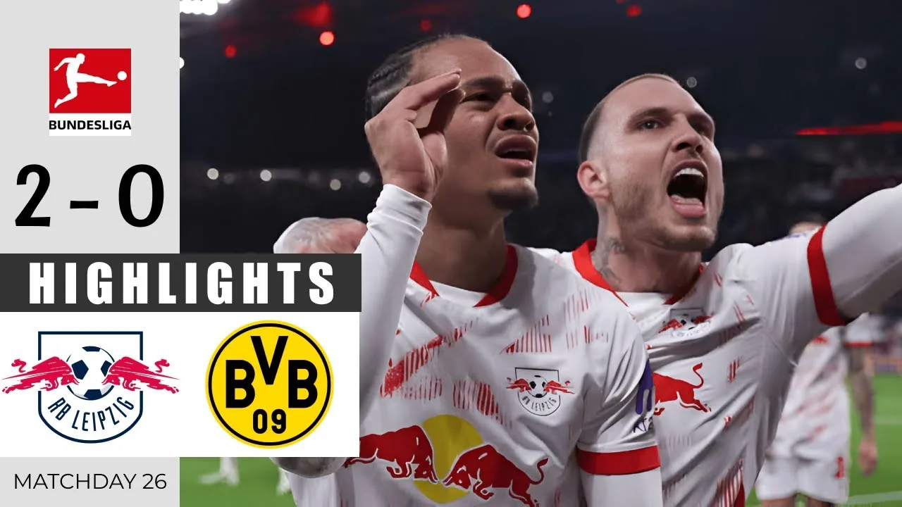 RB Leipzig contre Dortmund 2 – 0 | Faits saillants et objectifs | Bundesliga 2024/25