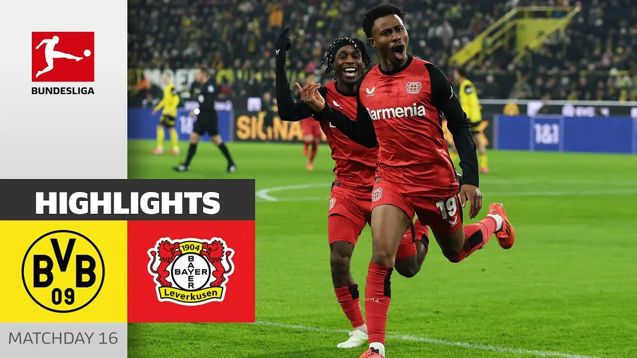 Objectif après 26 secondes ! | Borussia Dortmund – Bayer 04 Leverkusen | Faits saillants | MD 16 – BuLi 24/25