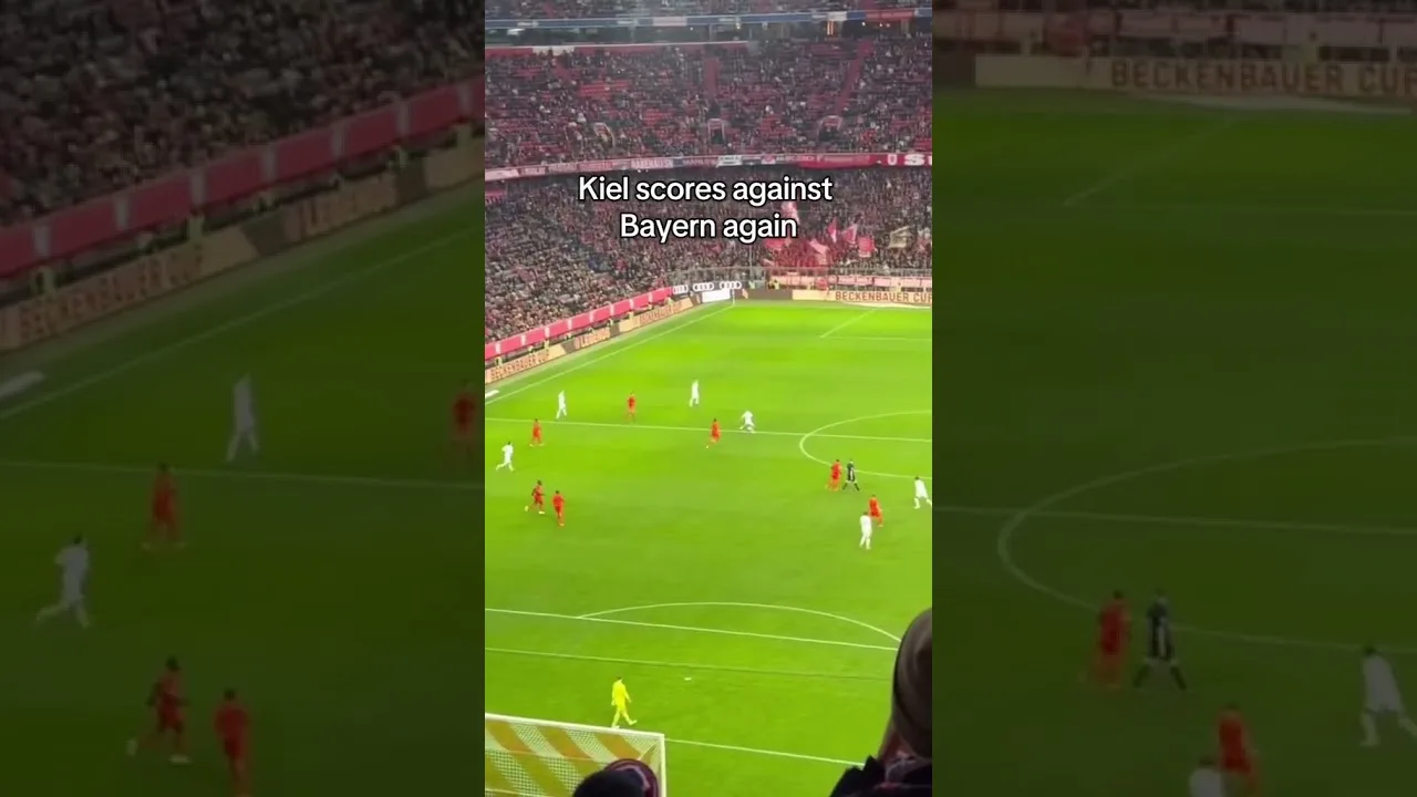 Kiel trifft schon wieder gegen Bayern #fcbayern #münchen #kiel #bundesliga #goal #shorts