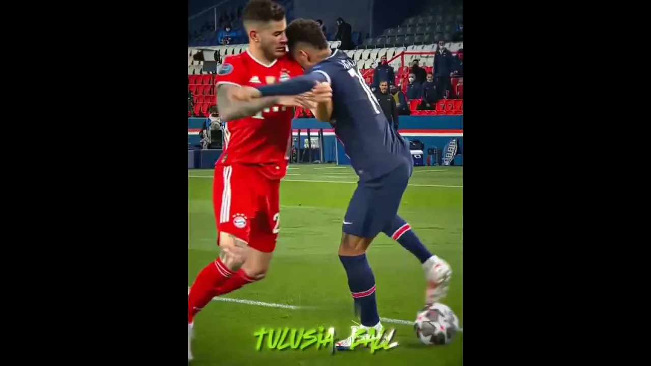 Inilah Skill  Neymar saat di PSG melawan Bayern Munchen ☠️