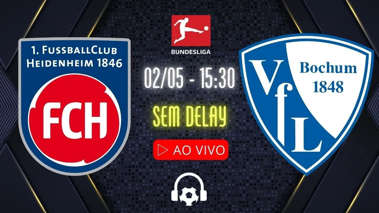 Live: Heidenheim x Bochum – 02/05 sans délai avec Ricardo Baratto | Bundesliga
