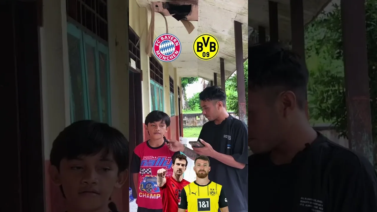 Pilih Pemain Bayern Munchen Vs Dortmund Di Bundesliga Bersama Daniel #shorts #football #sepakbola