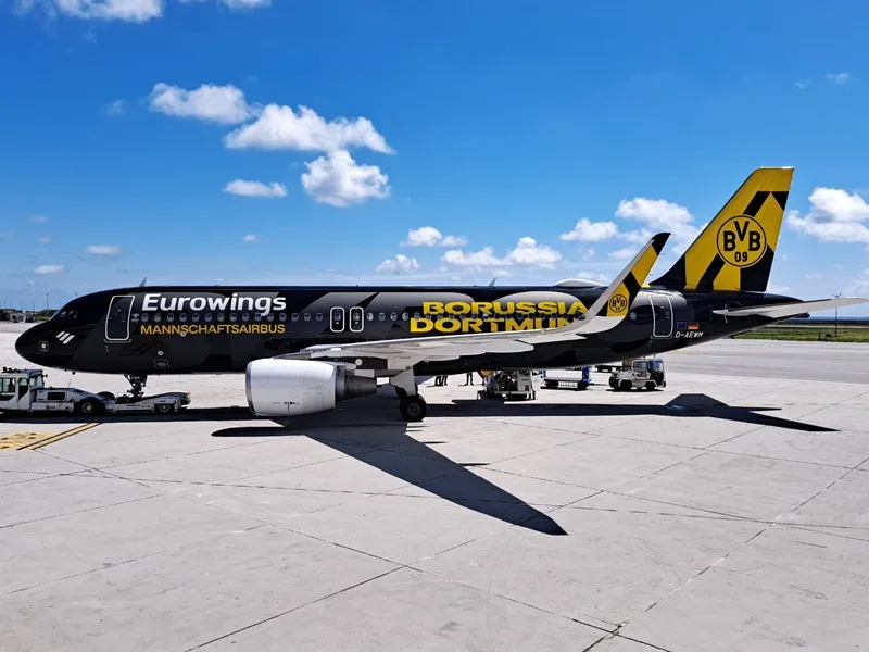 Gênes, Borussia Dortmund Planed à Columbus: mais c’était un vol charter de Dusseldorf