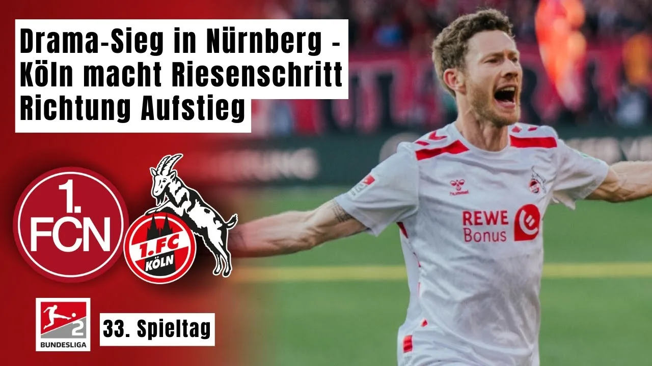 1. FC Nürnberg – 1. FC Köln – Les points forts | 2. Bundesliga 2024/25