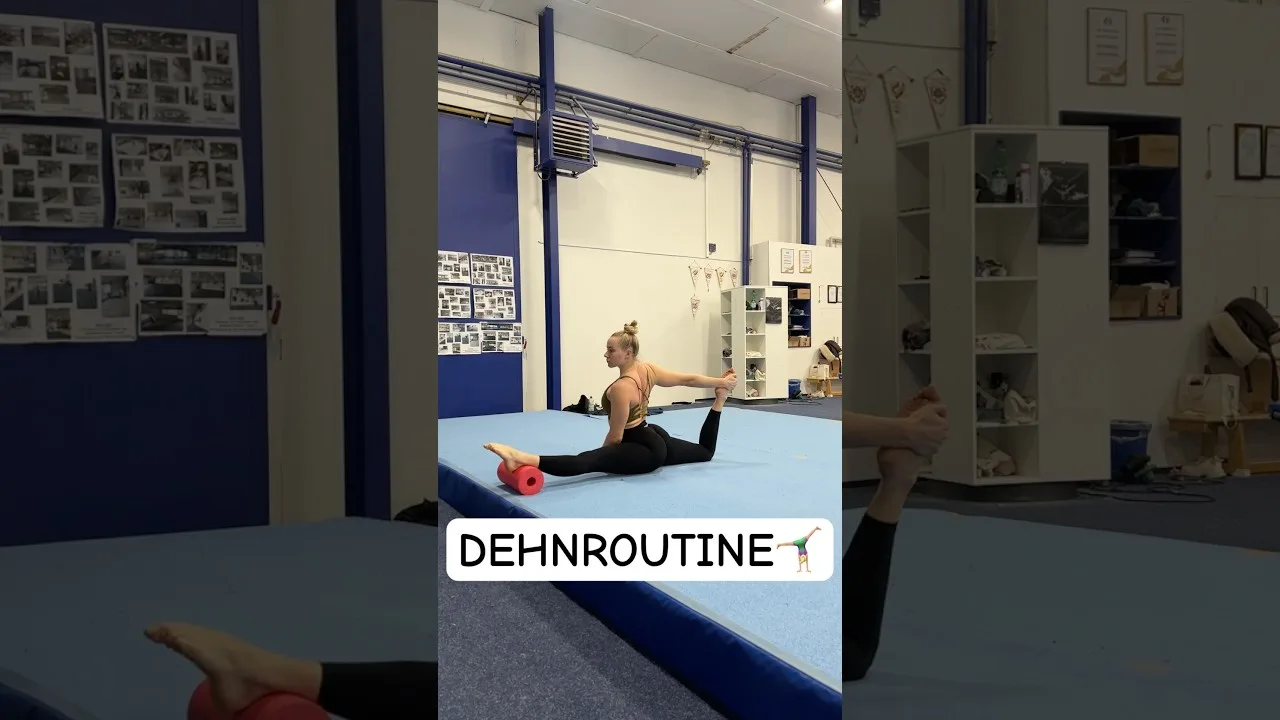 Kannst du alle 3 Spagate?😳 #turnen #gymnastics #dehnen #gymnasticsmotivation #gymgirl #bundesliga
