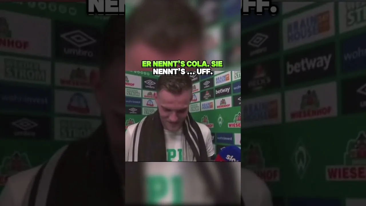 Sie dachte, es wär Cola. Er wusste es besser. #interview #bundesliga #fussball #bremen