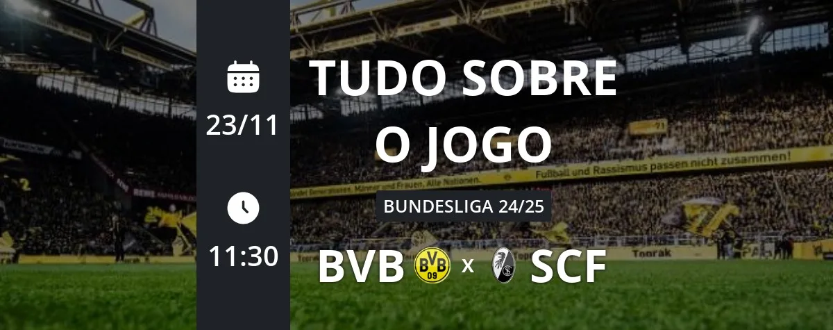 Live – Borussia Dortmund x Fribourg – Bundesliga 24/25 – Suivez tous les mouvements | groupe
